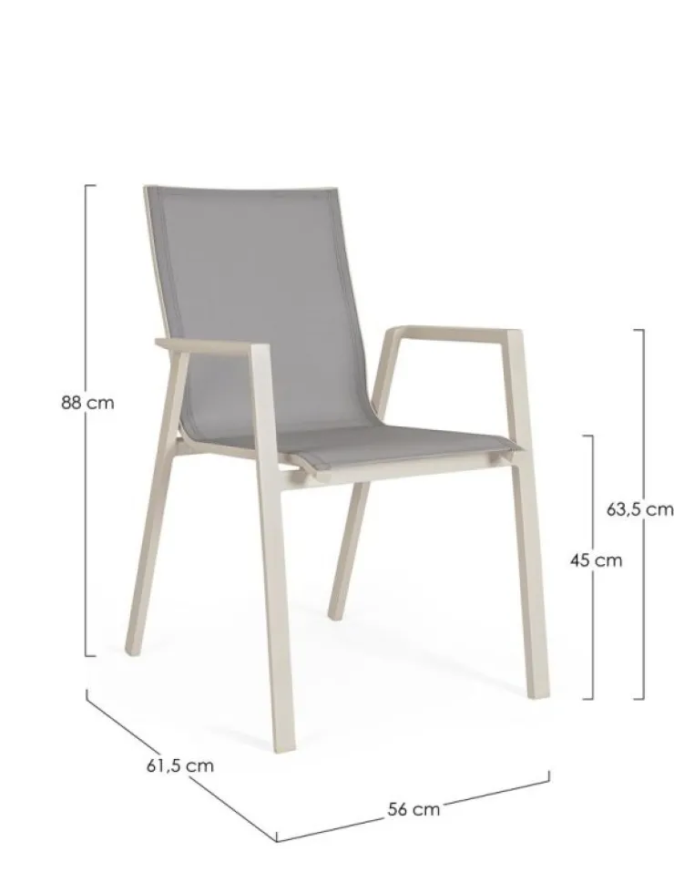 Sedie>Bizzotto SEDIA C-BR KRION PELICAN