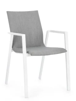 Sedie>Bizzotto SEDIA C-BR ODEON BIA-GRIGIO JX11