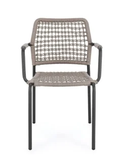 Sedie>Bizzotto SEDIA C-BR RAJADA ANTRACITE/KHAKI