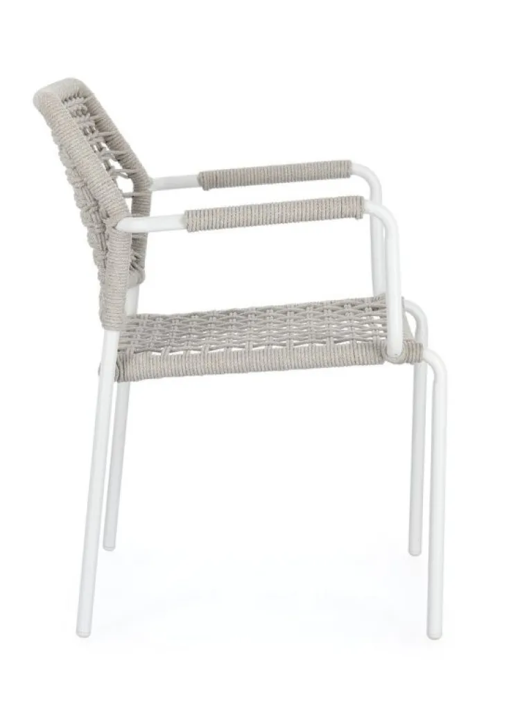 Sedie>Bizzotto SEDIA C-BR RAJADA BIANCO