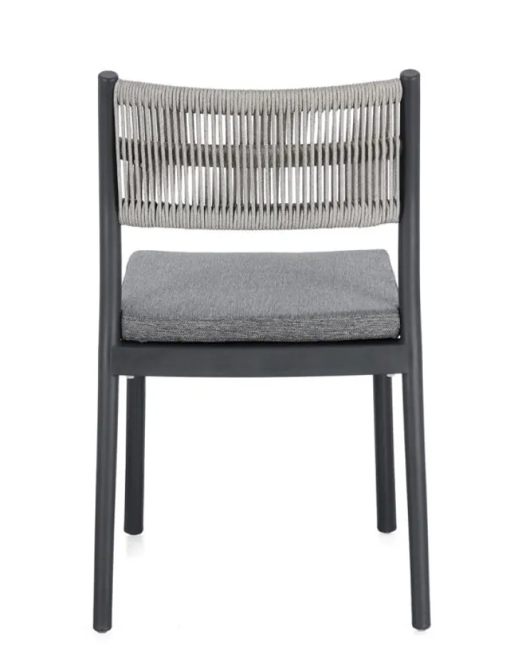 Sedie>Bizzotto SEDIA C-C ALVIN ANTRACITE/GRIGIO CHIARO