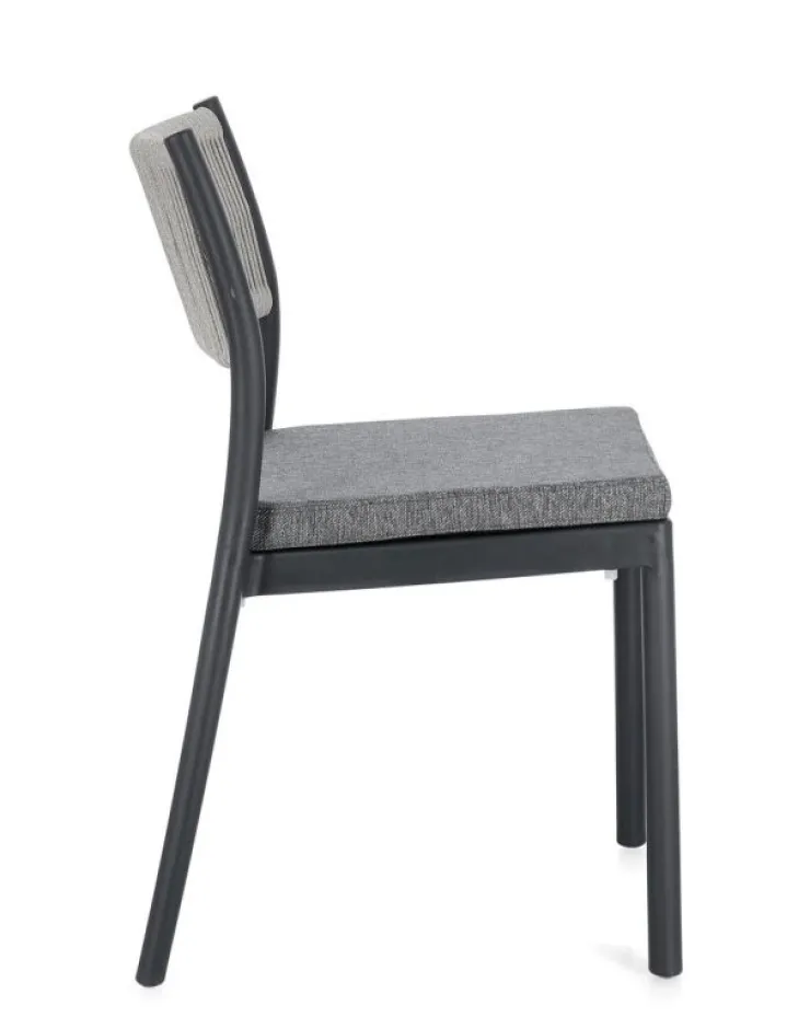 Sedie>Bizzotto SEDIA C-C ALVIN ANTRACITE/GRIGIO CHIARO