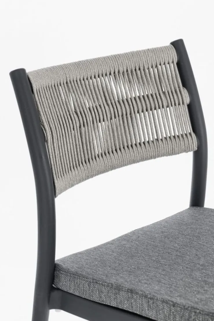 Sedie>Bizzotto SEDIA C-C ALVIN ANTRACITE/GRIGIO CHIARO