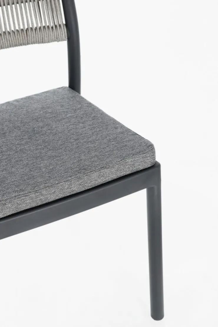 Sedie>Bizzotto SEDIA C-C ALVIN ANTRACITE/GRIGIO CHIARO