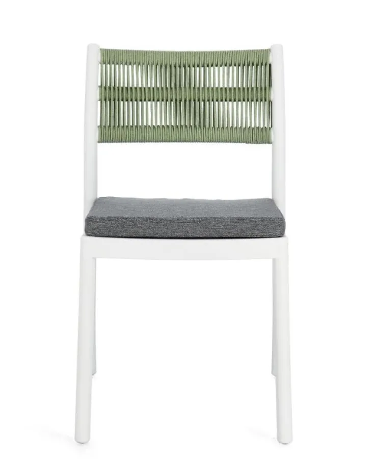 Sedie>Bizzotto SEDIA C-C ALVIN BIANCO/VERDE