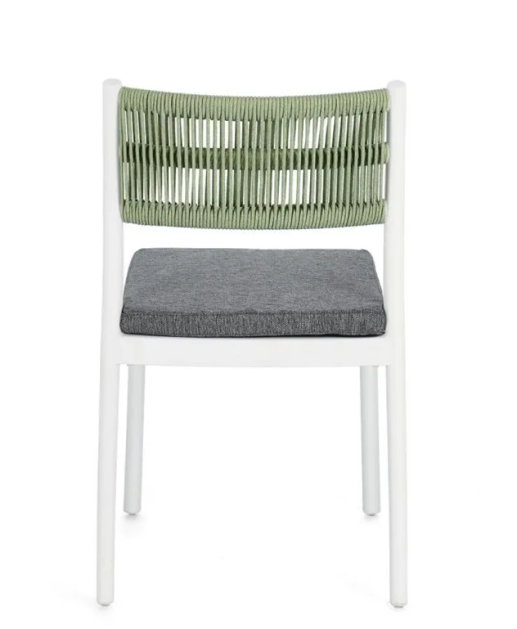 Sedie>Bizzotto SEDIA C-C ALVIN BIANCO/VERDE