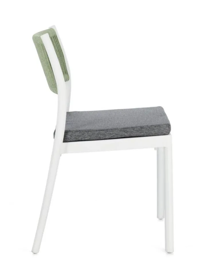 Sedie>Bizzotto SEDIA C-C ALVIN BIANCO/VERDE