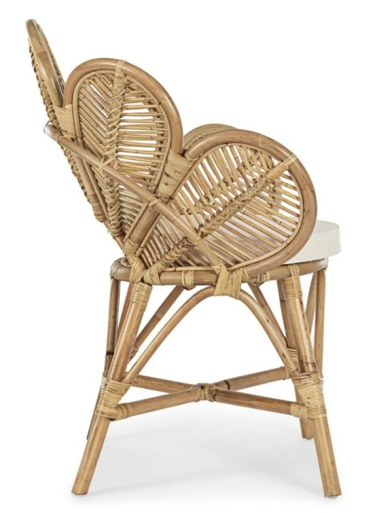 Sedie>Bizzotto SEDIA CON BRACCIOLI IN FIBRE NATURALI - FLORES