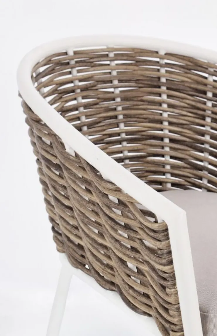 Sedie>Bizzotto SEDIA CON CUSCINO BIANCO YK11 - MARIBELA