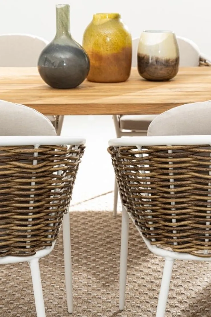Sedie>Bizzotto SEDIA CON CUSCINO BIANCO YK11 - MARIBELA