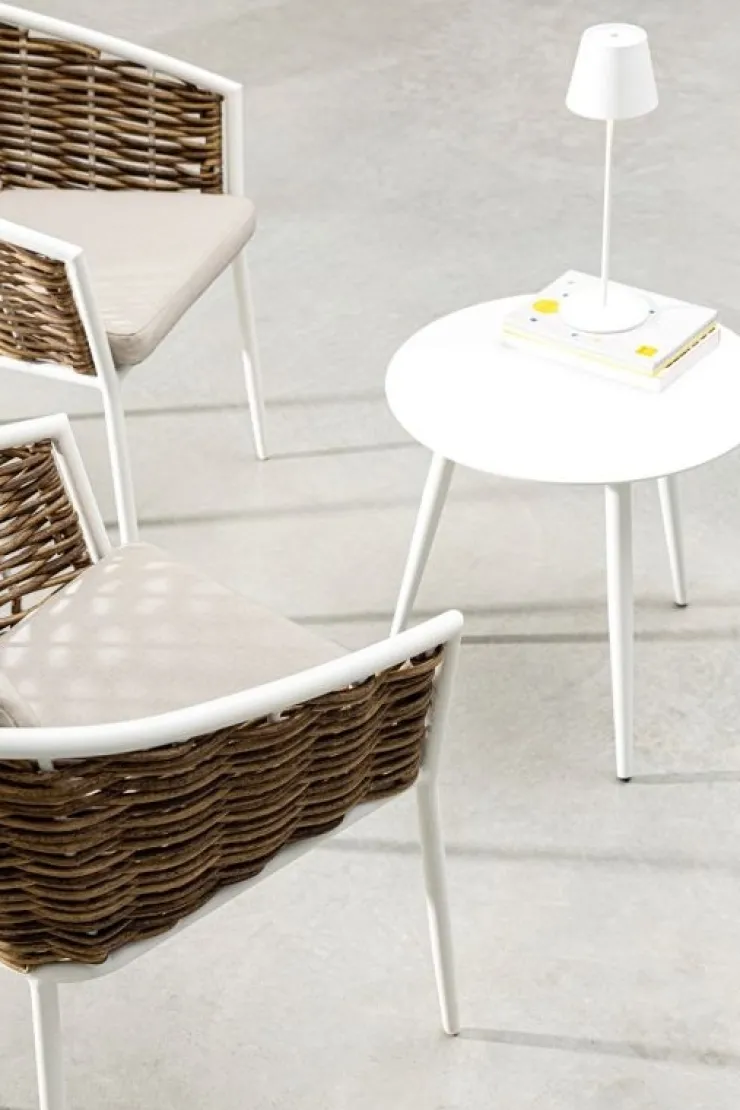 Sedie>Bizzotto SEDIA CON CUSCINO BIANCO YK11 - MARIBELA