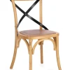 Sedie>Bizzotto SEDIA CROSS METAL NATURALE