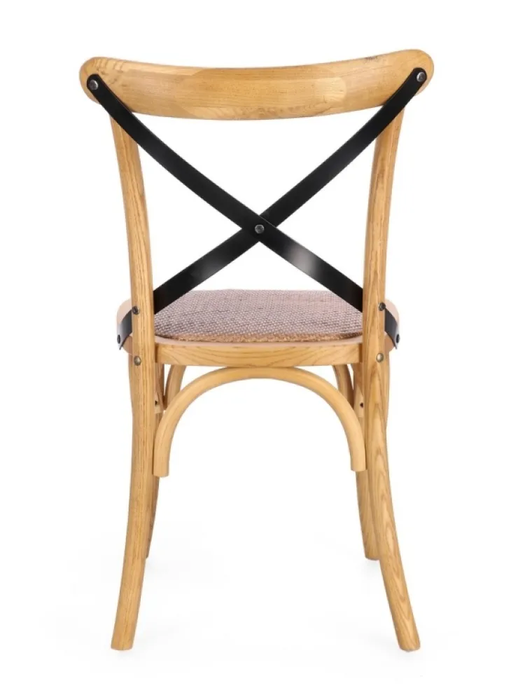 Sedie>Bizzotto SEDIA CROSS METAL NATURALE
