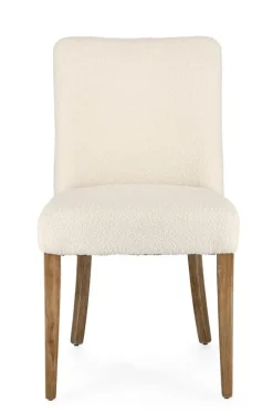 Sedie>Bizzotto SEDIA EFFETTO BOUCLE' NATURALE - BEATRIZ