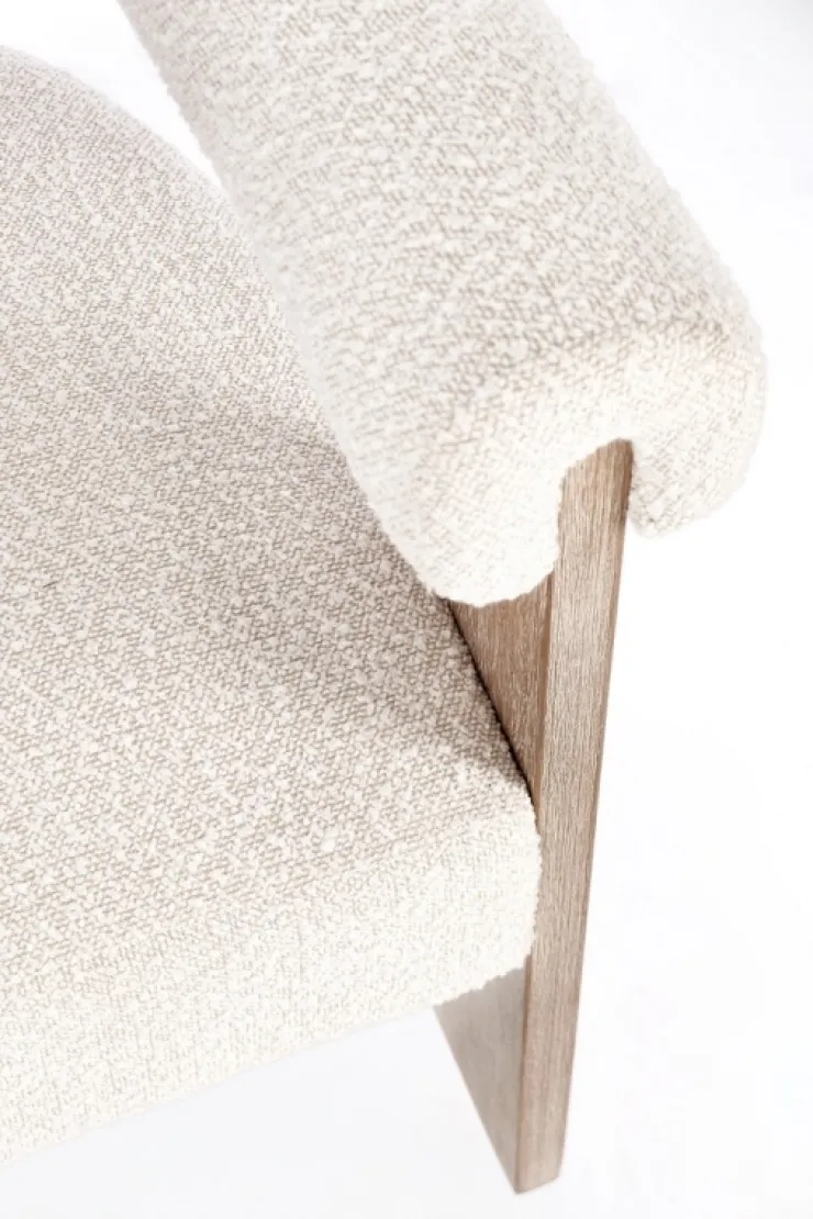 Sedie>Bizzotto SEDIA EFFETTO BOUCLE' NATURALE - AGAPE