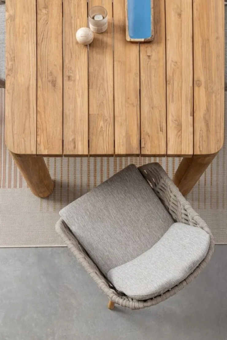 Sedie>Bizzotto SEDIA IN CORDA BEIGE - TAMIRES