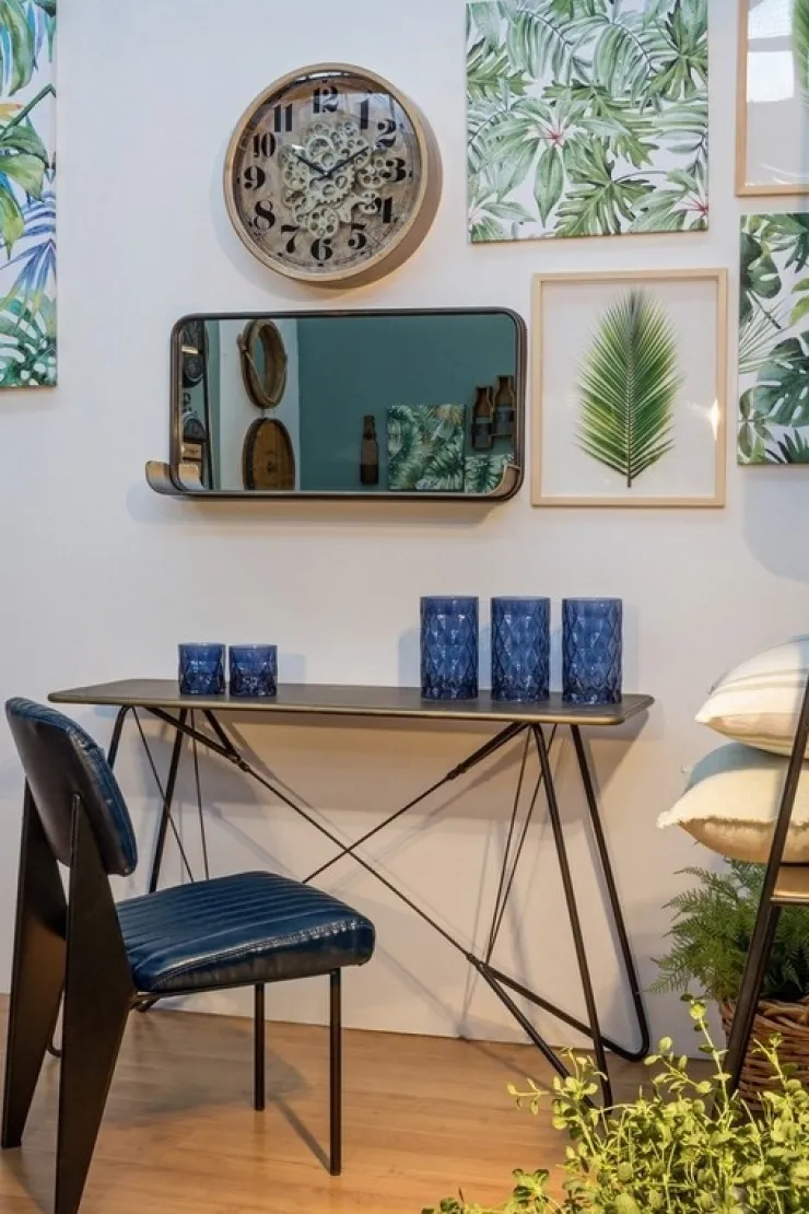 Sedie>Bizzotto SEDIA IN ECOPELLE BLU - NELLY