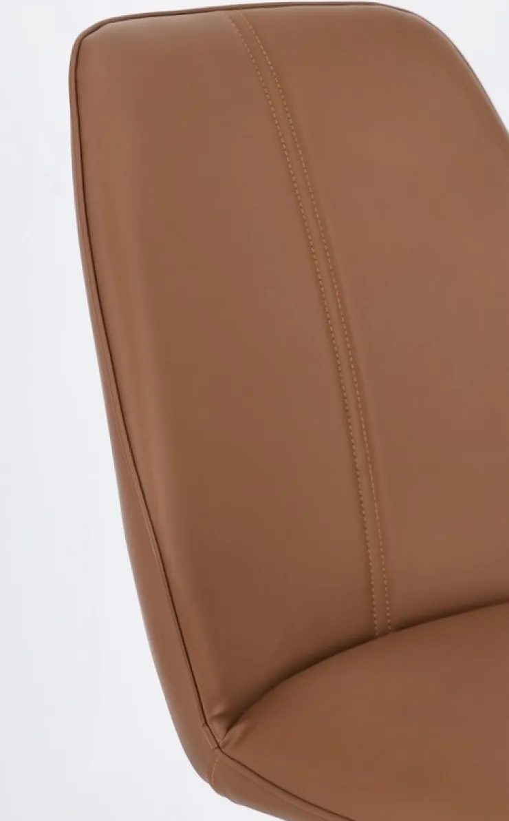 Sedie>Bizzotto SEDIA IN ECOPELLE COGNAC - MAXWELL