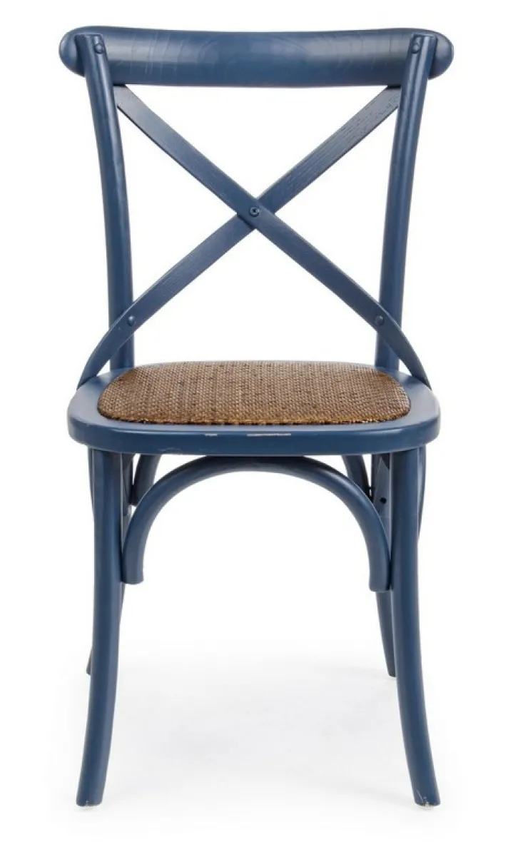 Sedie>Bizzotto SEDIA IN LEGNO BLU - CROSS