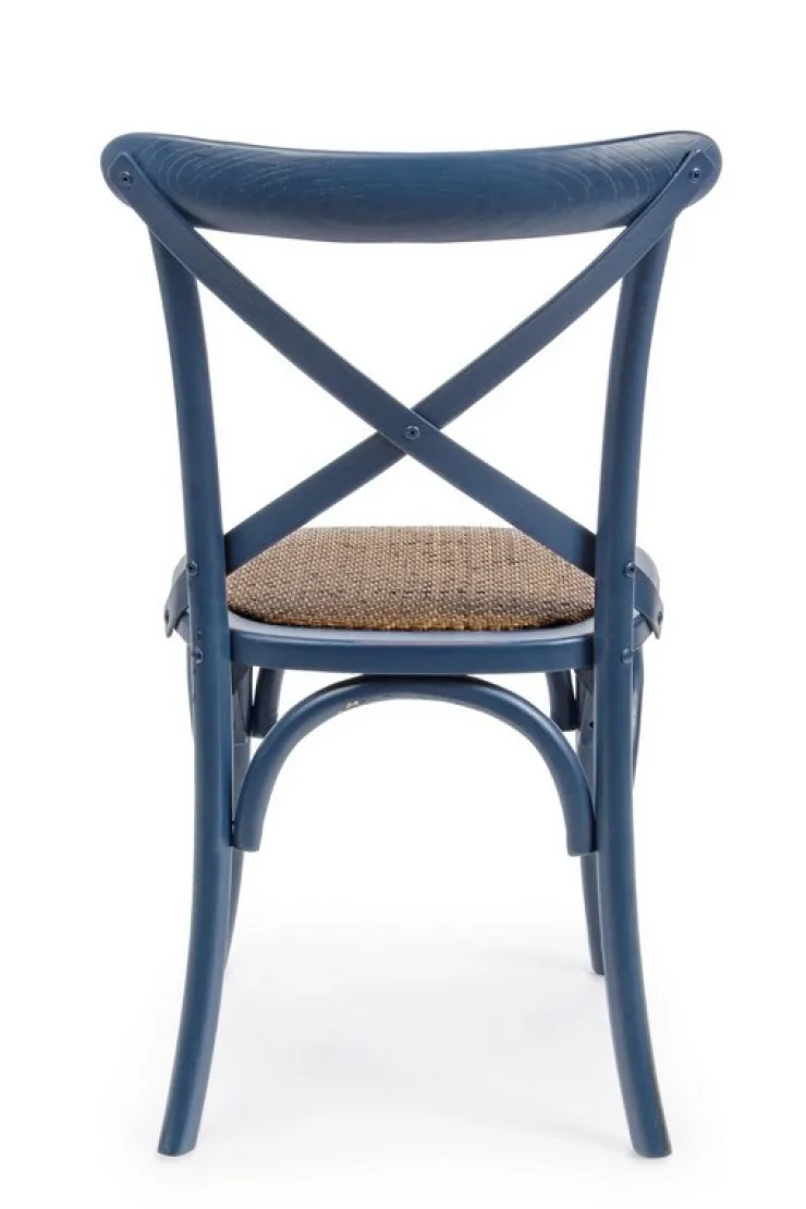 Sedie>Bizzotto SEDIA IN LEGNO BLU - CROSS