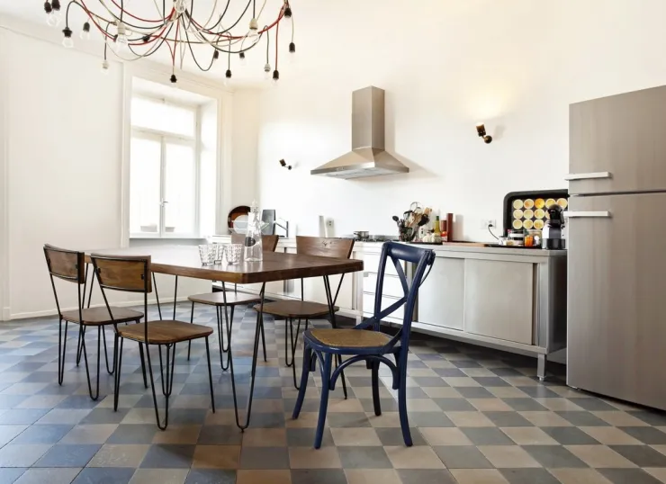 Sedie>Bizzotto SEDIA IN LEGNO BLU - CROSS