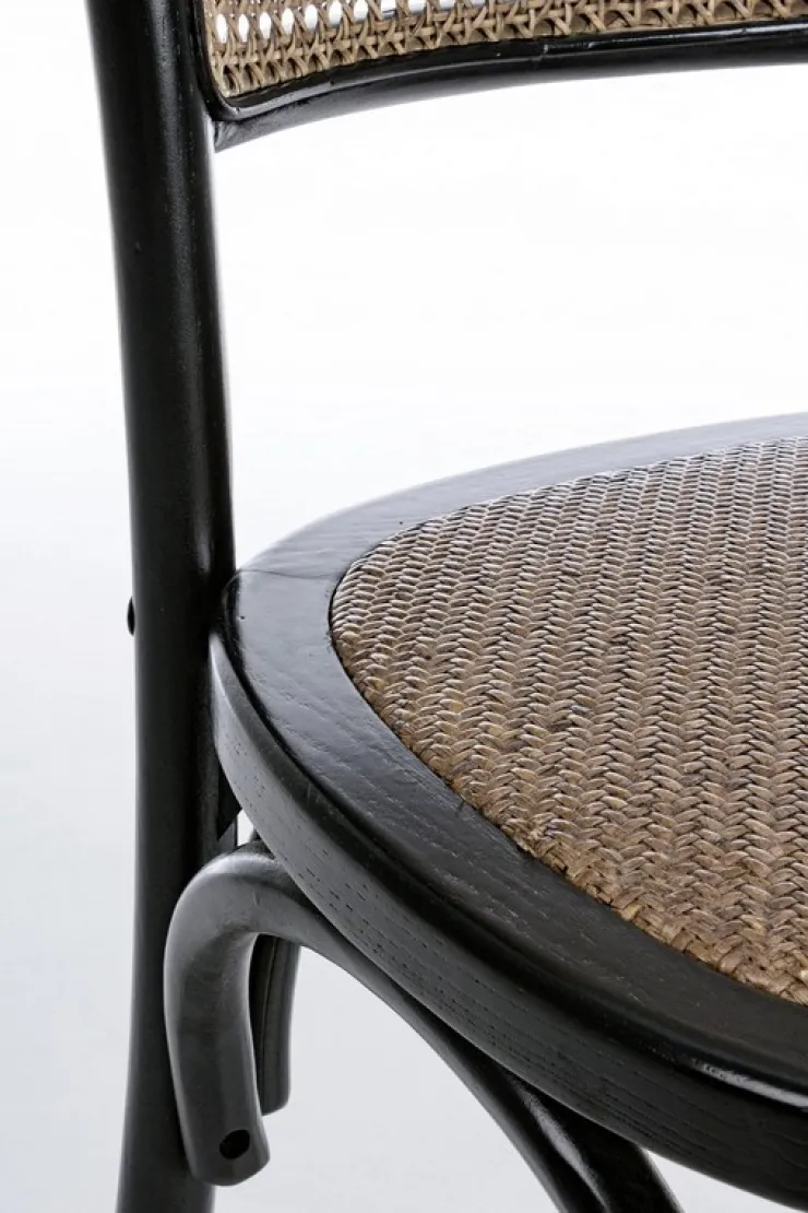 Sedie>Bizzotto SEDIA IN LEGNO NERA - CARREL