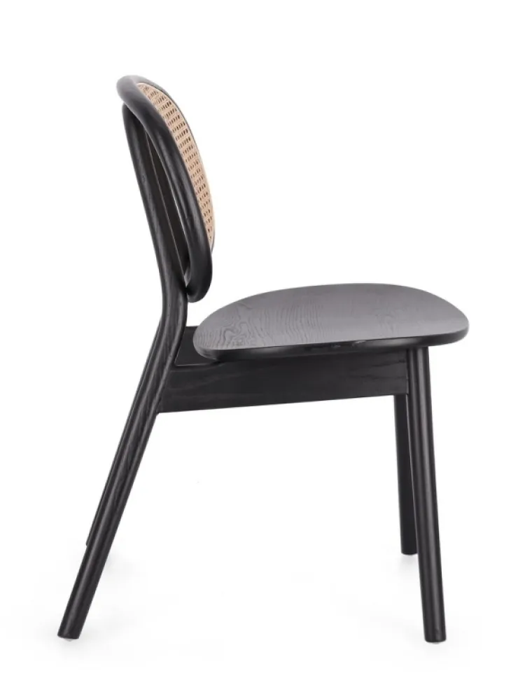 Sedie>Bizzotto SEDIA IN LEGNO NERO - ADOLIS