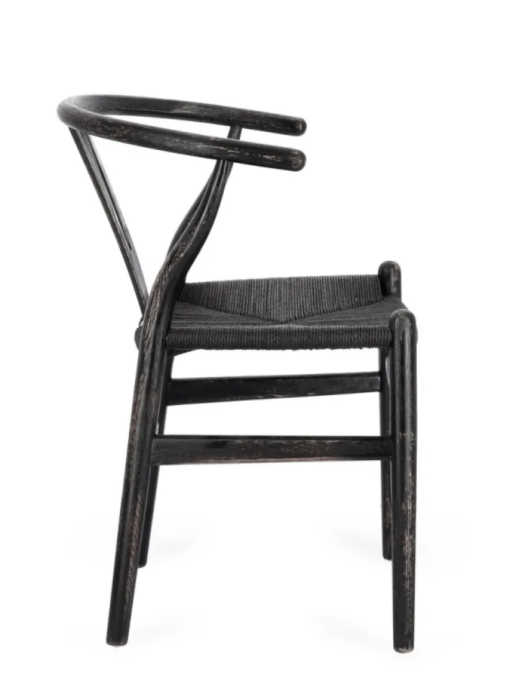 Sedie>Bizzotto SEDIA IN LEGNO NERO - ARTEMIA