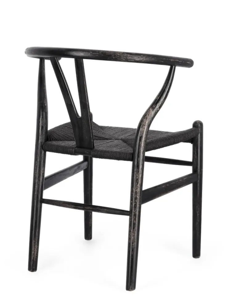 Sedie>Bizzotto SEDIA IN LEGNO NERO - ARTEMIA