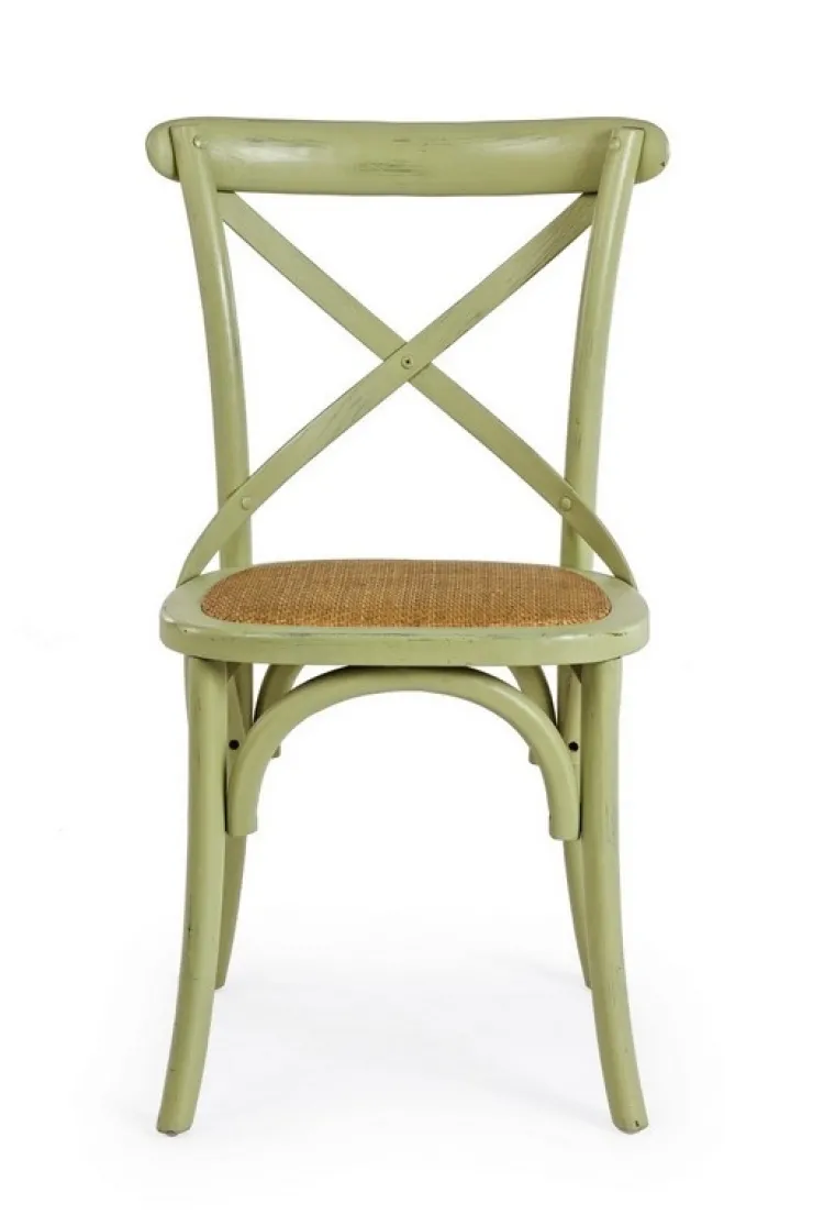 Sedie>Bizzotto SEDIA IN LEGNO VERDE - CROSS