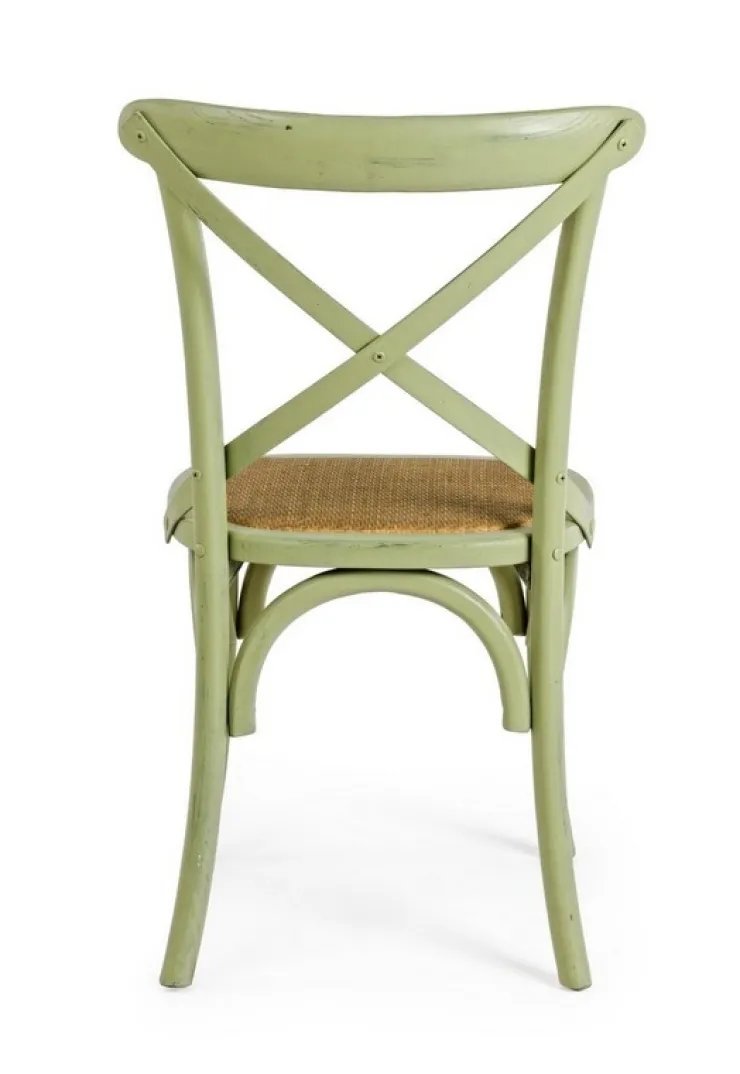 Sedie>Bizzotto SEDIA IN LEGNO VERDE - CROSS