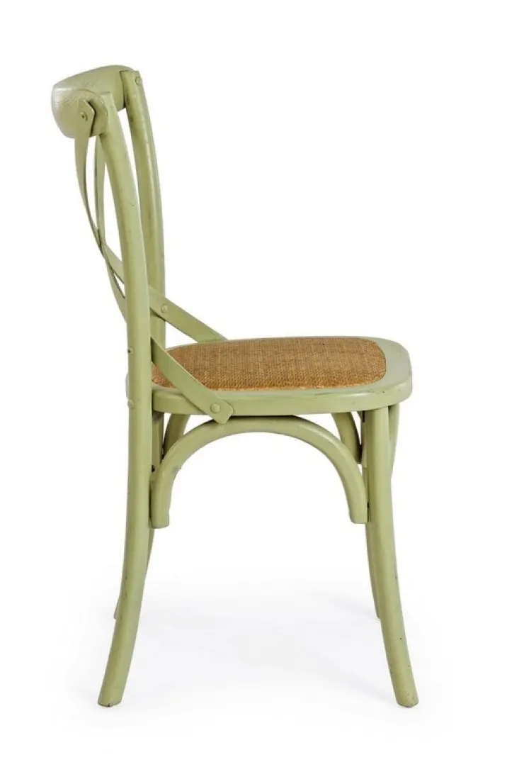 Sedie>Bizzotto SEDIA IN LEGNO VERDE - CROSS