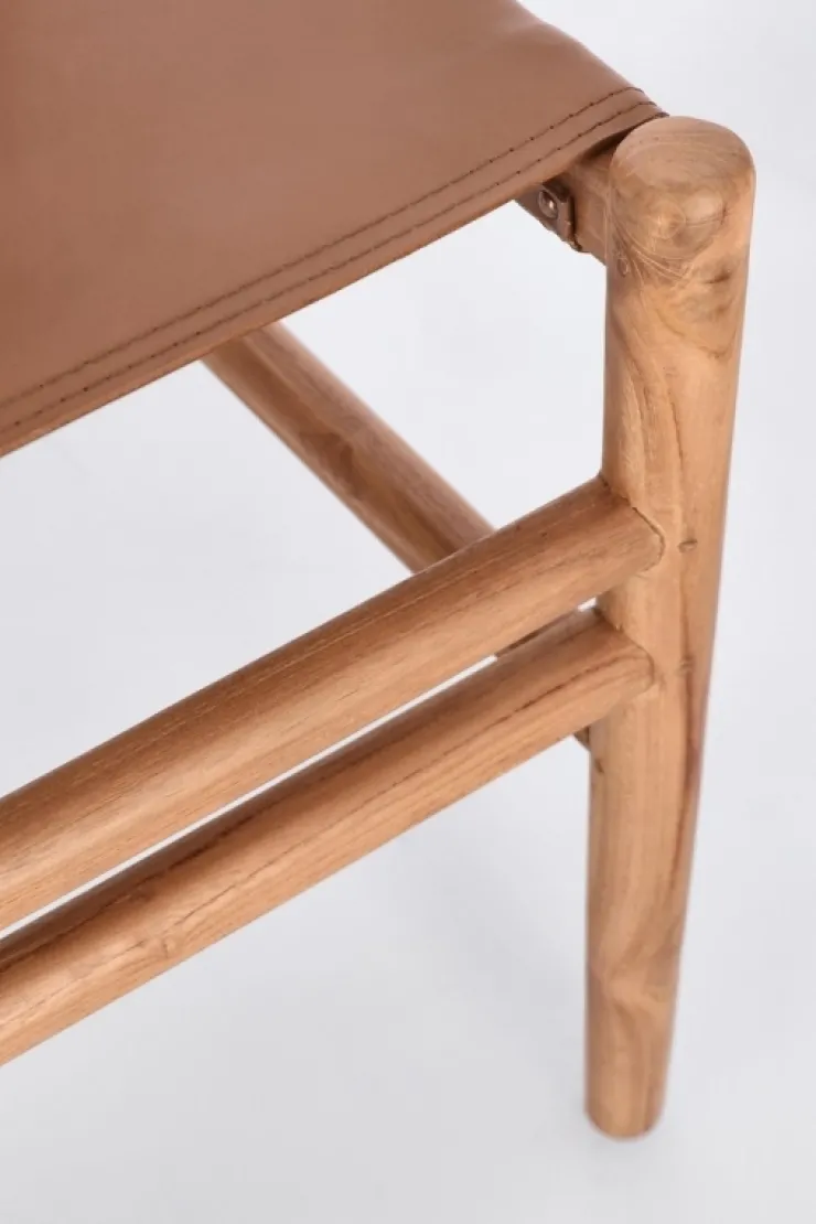 Sedie>Bizzotto SEDIA IN PELLE COGNAC - CAROLINE