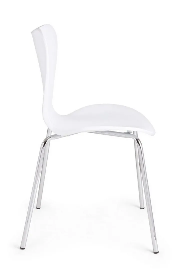 Sedie>Bizzotto SEDIA IN PLASTICA BIANCA - TESSA