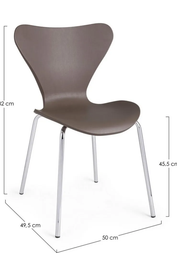 Sedie>Bizzotto SEDIA IN PLASTICA CAMMELLO - TESSA