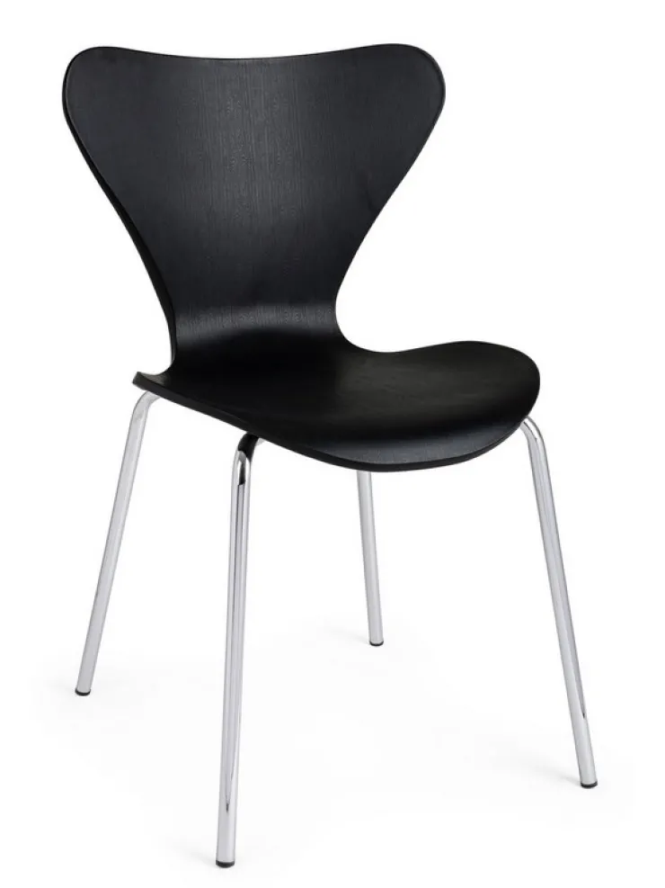 Sedie>Bizzotto SEDIA IN PLASTICA NERA - TESSA
