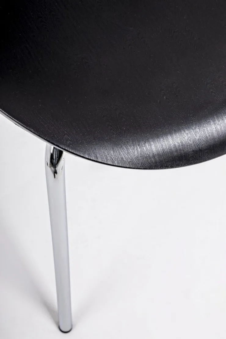 Sedie>Bizzotto SEDIA IN PLASTICA NERA - TESSA