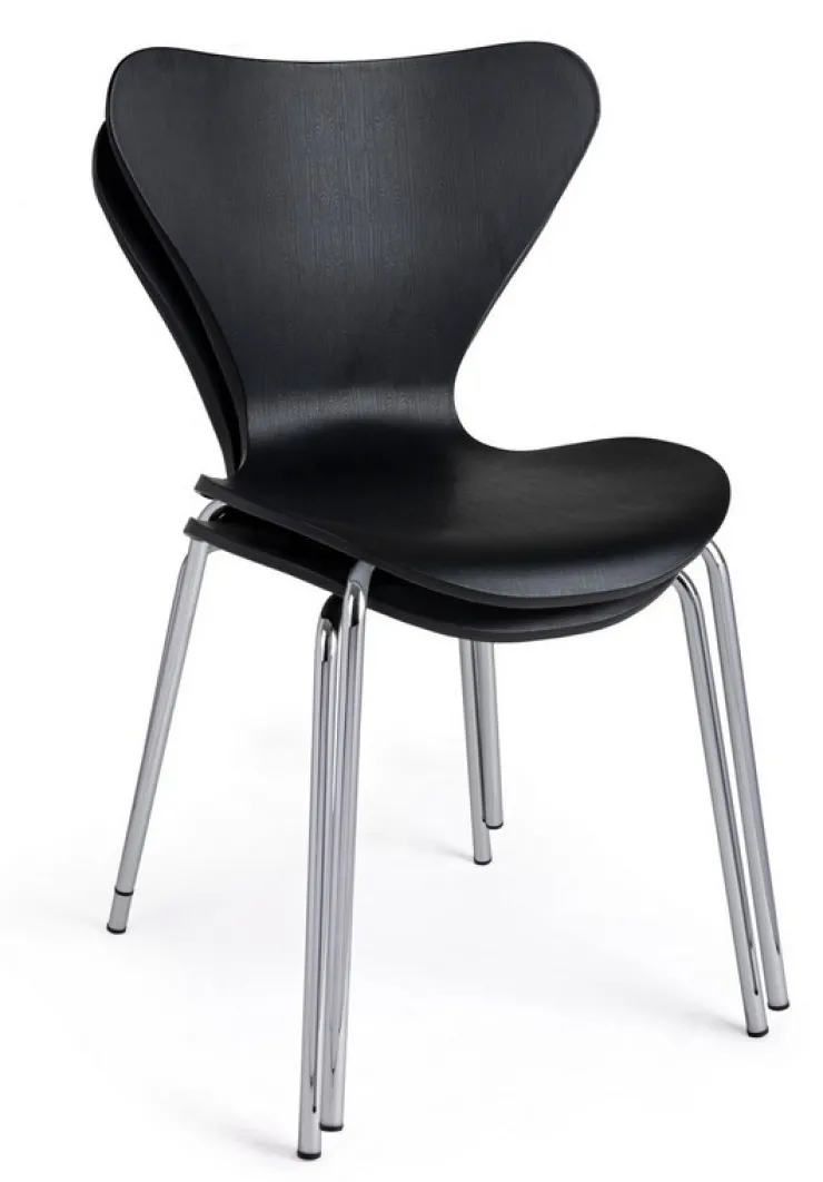Sedie>Bizzotto SEDIA IN PLASTICA NERA - TESSA
