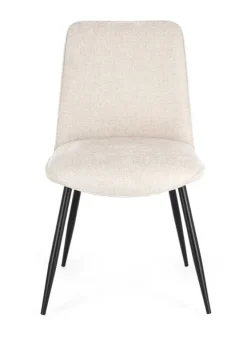 Sedie>Bizzotto SEDIA IN TESSUTO BEIGE - CORA