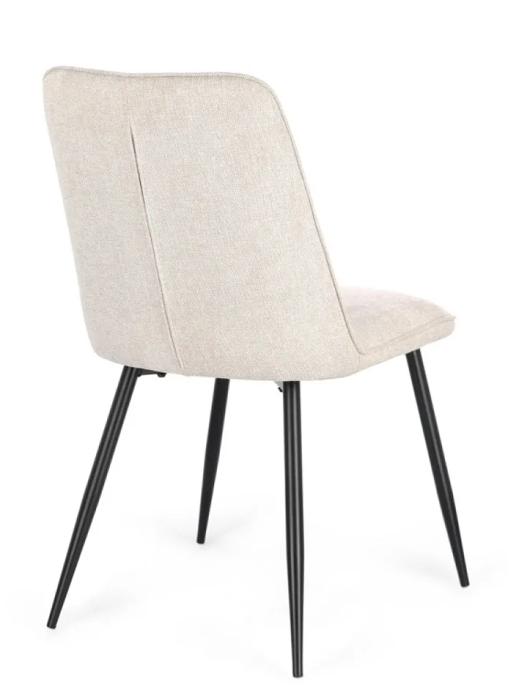 Sedie>Bizzotto SEDIA IN TESSUTO BEIGE - CORA