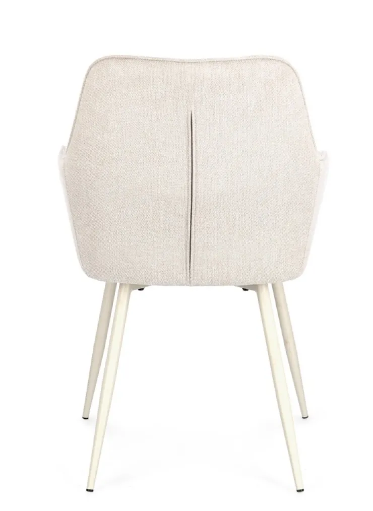 Sedie>Bizzotto SEDIA IN TESSUTO BEIGE - CORA