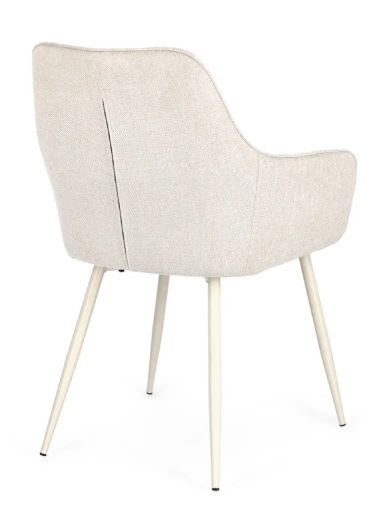 Sedie>Bizzotto SEDIA IN TESSUTO BEIGE - CORA