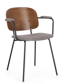 Sedie>Bizzotto SEDIA IN TESSUTO GRIGIO - SIENNA