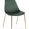 Sedie>Bizzotto SEDIA IN VELLUTO VERDE - TERRY