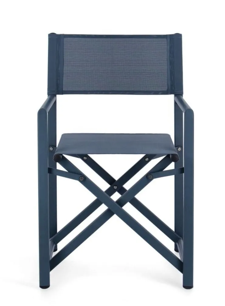 Sedie>Bizzotto SEDIA REGISTA IN ALLUMINIO NAVY - TAYLOR