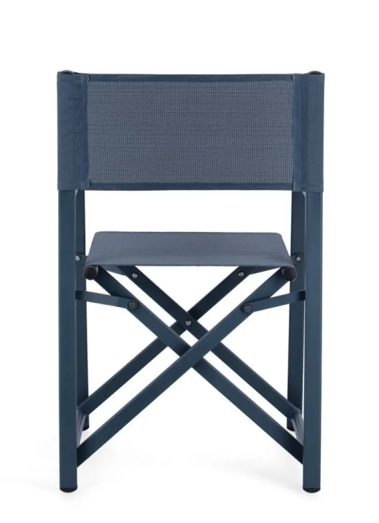 Sedie>Bizzotto SEDIA REGISTA IN ALLUMINIO NAVY - TAYLOR