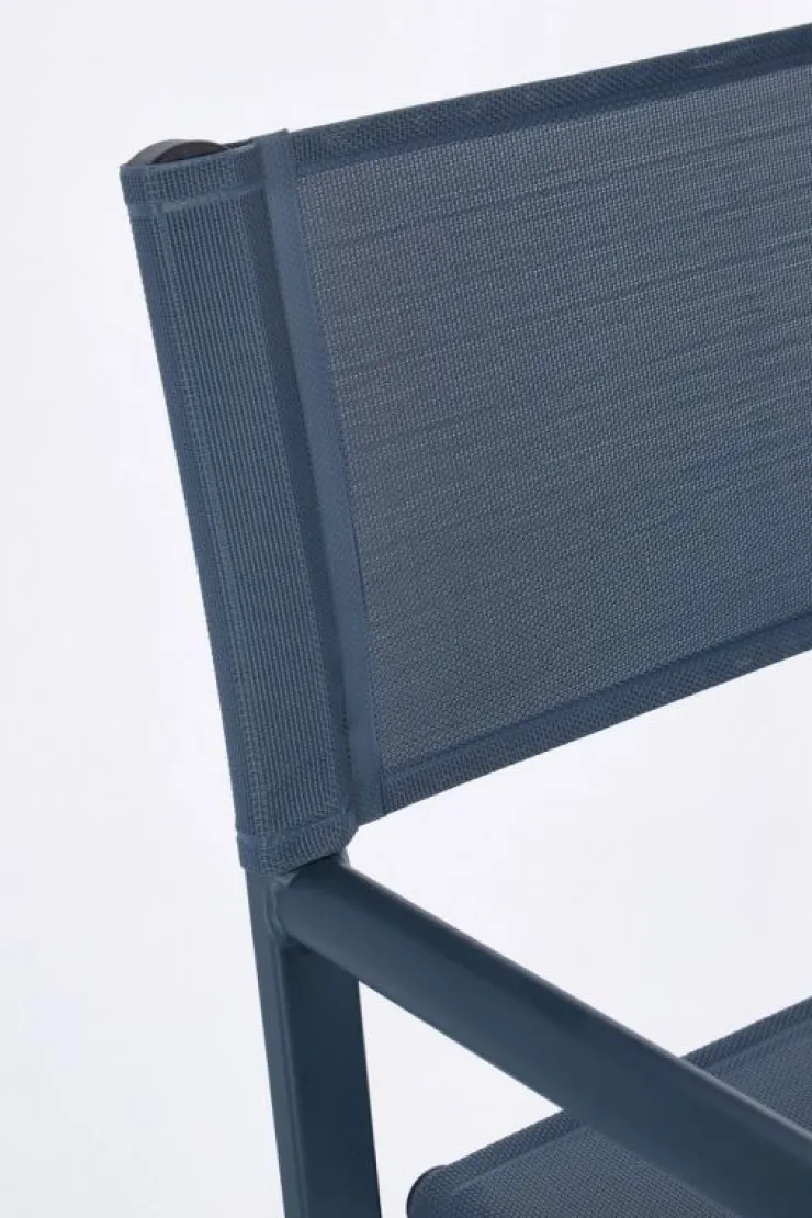 Sedie>Bizzotto SEDIA REGISTA IN ALLUMINIO NAVY - TAYLOR