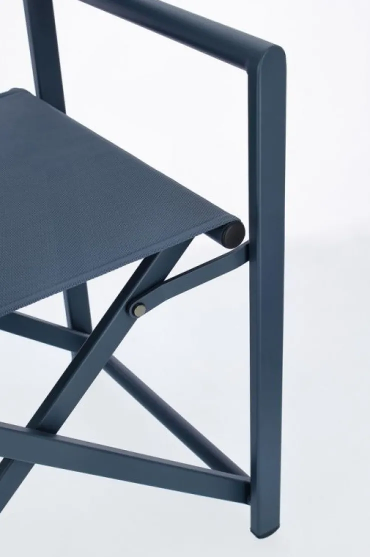 Sedie>Bizzotto SEDIA REGISTA IN ALLUMINIO NAVY - TAYLOR