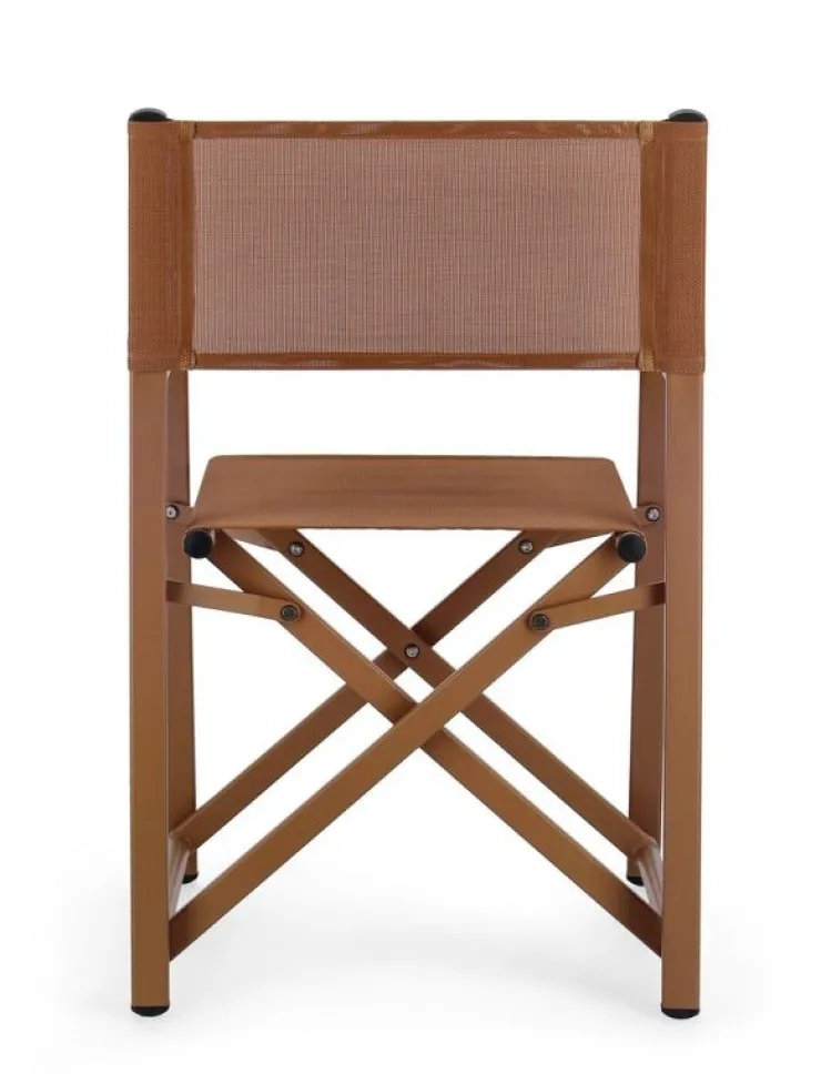 Sedie>Bizzotto SEDIA REGISTA IN ALLUMINIO PECAN - TAYLOR