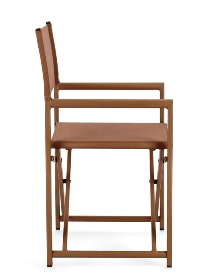 Sedie>Bizzotto SEDIA REGISTA IN ALLUMINIO PECAN - TAYLOR